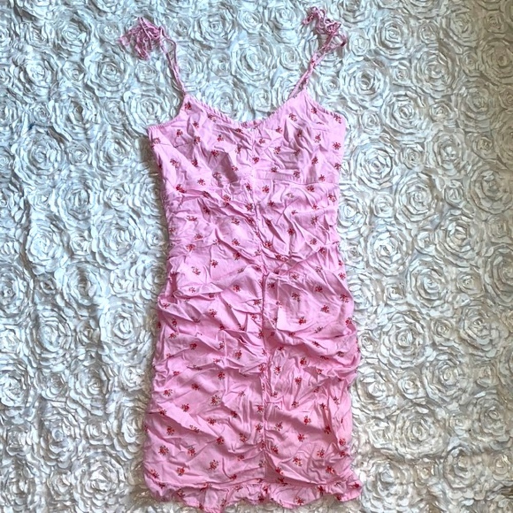Hollister bodycon floral mini dress size small